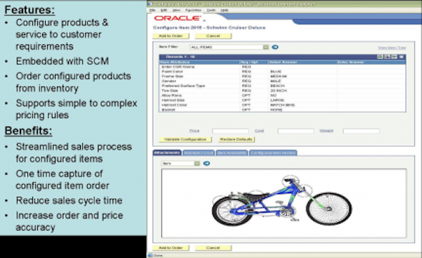 Configure an Item Screen