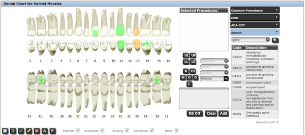 Dental chart