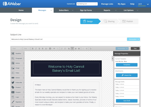 Email editor