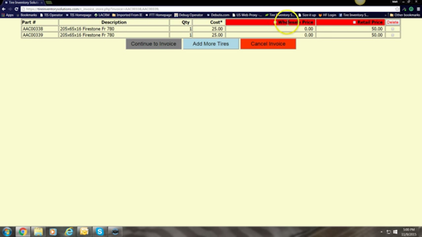 Invoicing