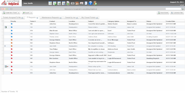 User interface for incident management