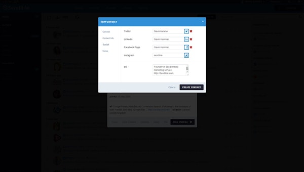 Create new contact