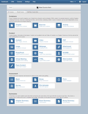 Add Course Item Page