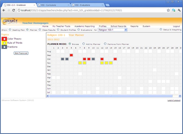 Course planning