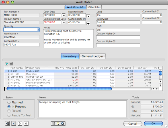 Manufacturing Module