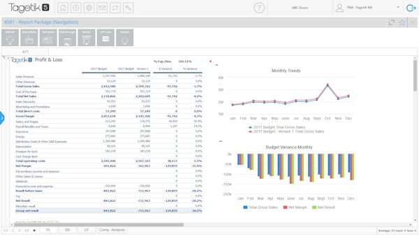 Profit and loss reports