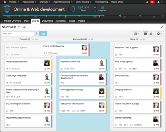 Kanban boards