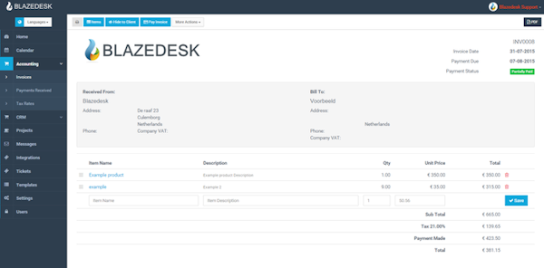 Invoicing