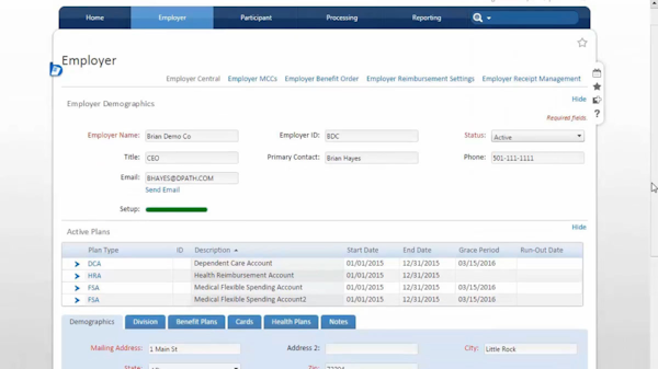 Employer information