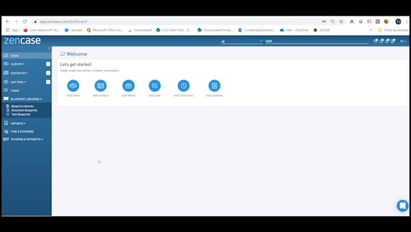 ZenCase dashboard