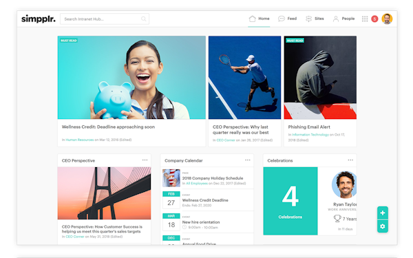 Simpplr Home Page