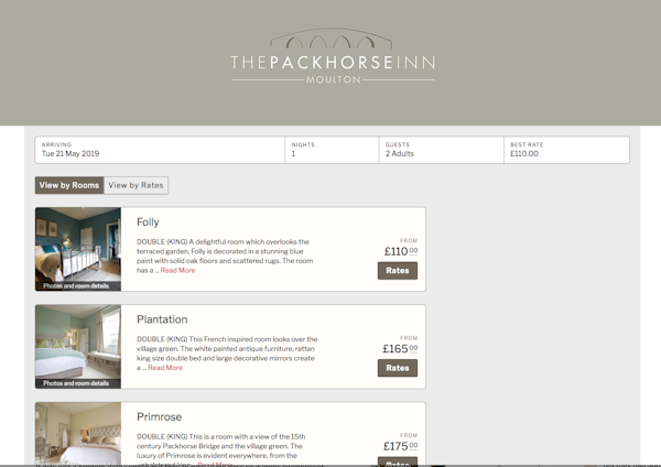 Booking website