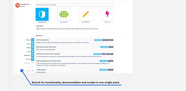 ScriptRunner for Jira search functionality