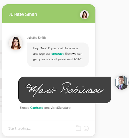OnsiteCRM esignature