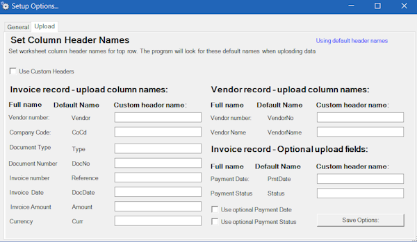 Dat add-in invoice upload screenshot