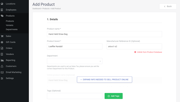 Shoptiques add product tool