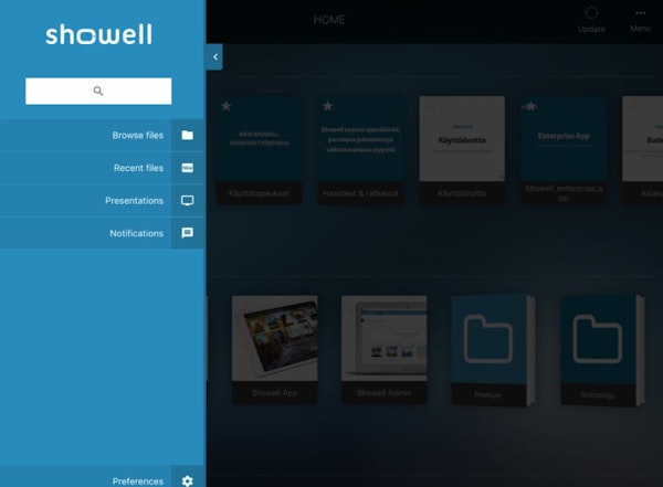 Showell search functionality