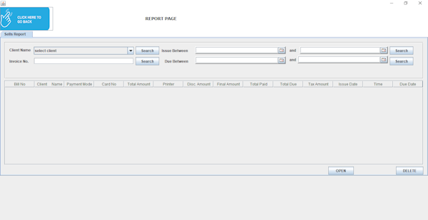 Shubhra Billing Management report page