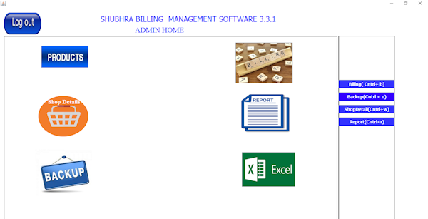 Shubhra Billing Management main dashboard