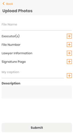 SideDrawer upload images