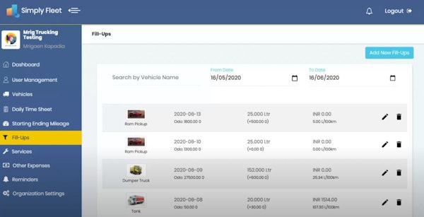 Simply Fleet fuel fill-ups