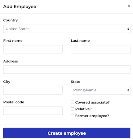 Six Lambda employee detail addition screenshot