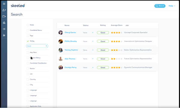 Skeeled Search functionaliy