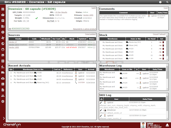 SKU Record