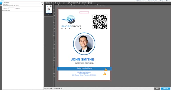 Smart Canvas Badge Application