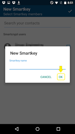 Smartcrypt create smartkey