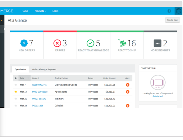 SPS Commerce dashboard
