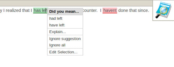 PaperRater grammar suggestion