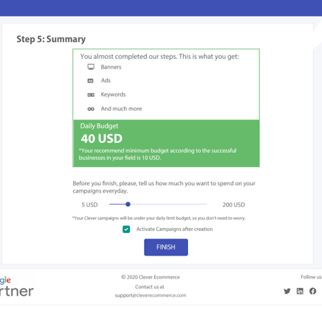 Google Ads Creator summary
