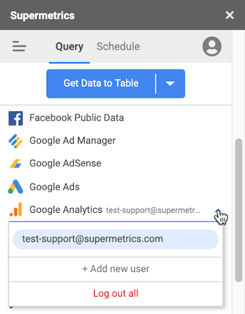 Supermeterics query