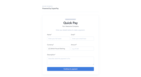 SuperPay Quick Pay