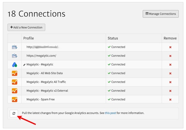 Synchronizing with Google Analytics