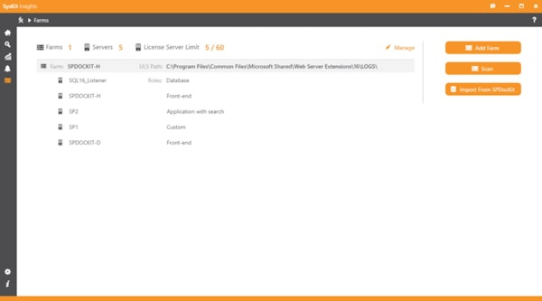 SysKit Insights license server limit
