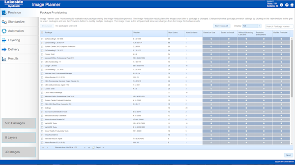 SysTrack resource provisioning
