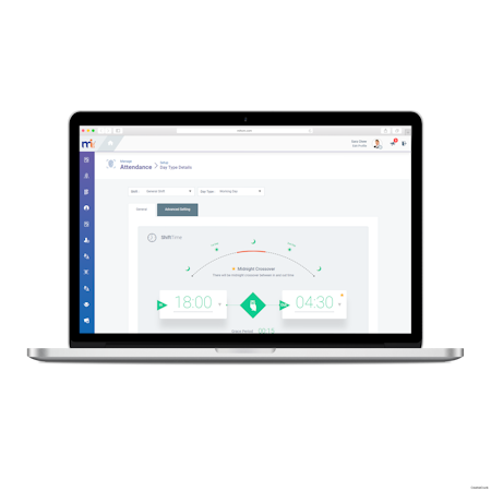 MiHCM attendance management screenshot