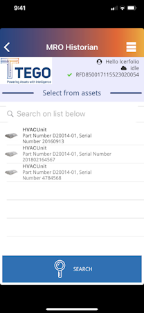 Mobile asset search