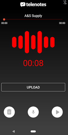 Telenotes detail recording