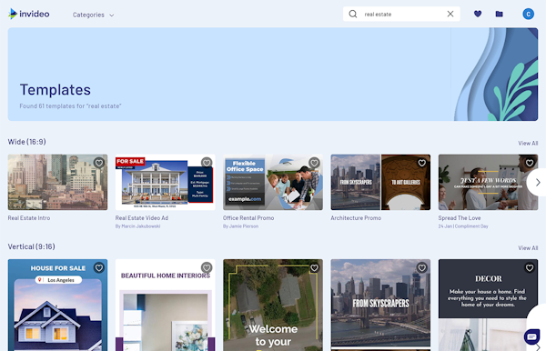 InVideo templates