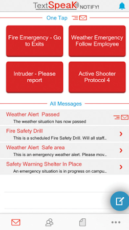 TextSpeak NOTIFY! alert options