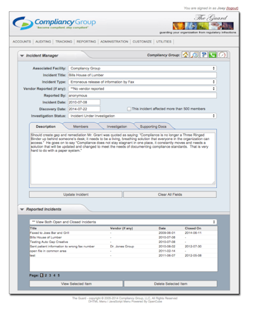 Incident manager