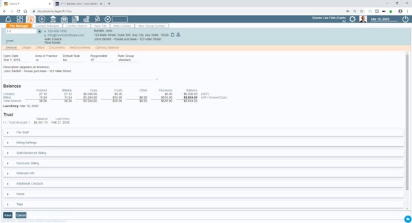 Soluno - Matter Manager