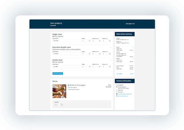 Little Hotelier reservation engine