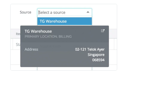 TradeGecko stock transfer