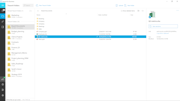 Folders and files