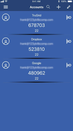 TruGrid account details