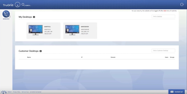 TruGrid saved desktop